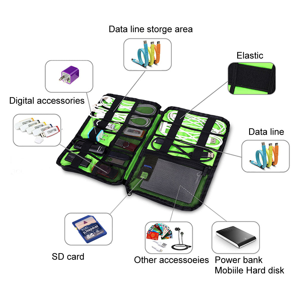 Electronic Accessories Cable Charger Organiser Bag - Eastlakes Electronics